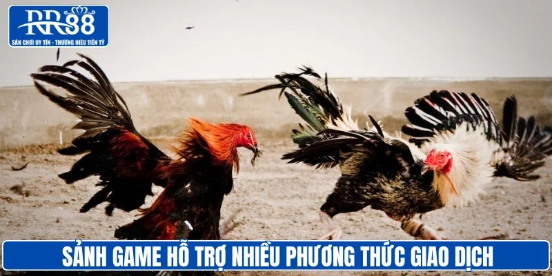 Sảnh game hỗ trợ nhiều phương thức giao dịch